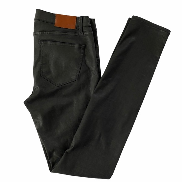 Madewell Skinny Skinny Black Waxed Jean SZ 27 - Picture 6 of 11